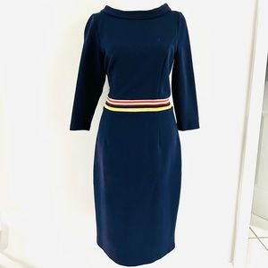 Boden navy blue suit dress, size 8